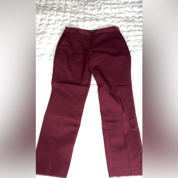 Women burgundy columnist dress pants - Picture 4 of 4